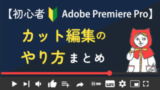 【PremierePro超入門】カット編集の基礎中の基礎
